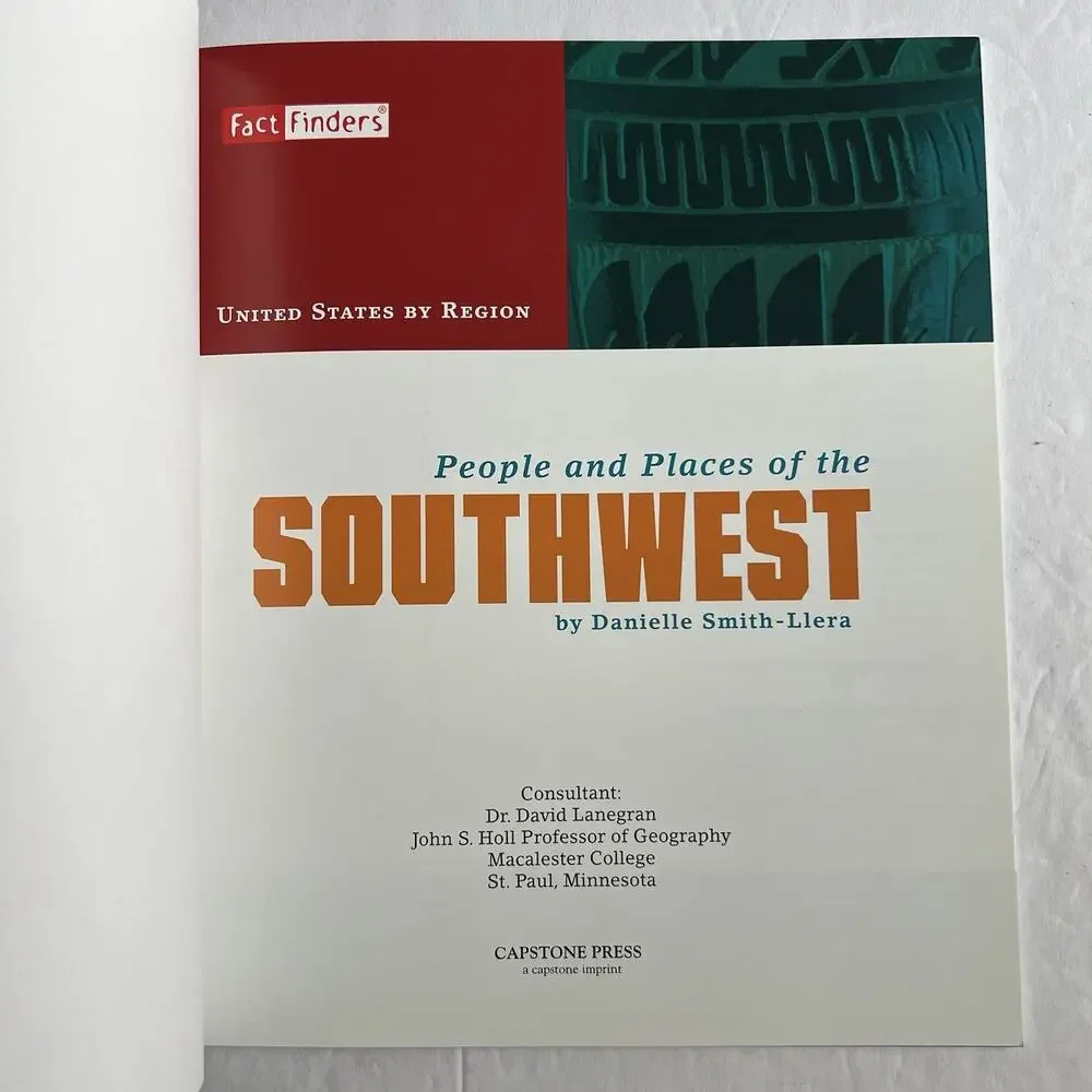 United States By Region People And Places Of The Southwest From Fact Finders